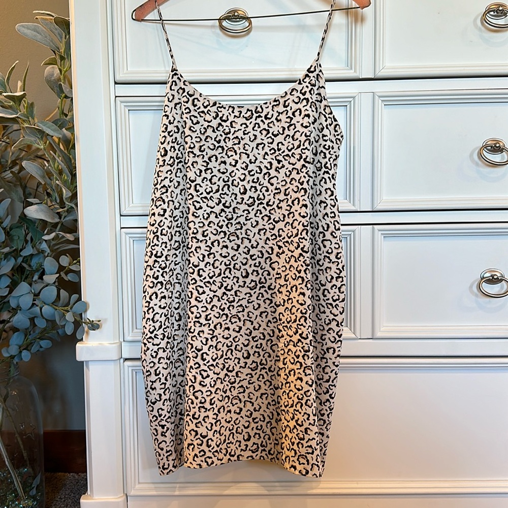 Tibi New York-cheetah print dress